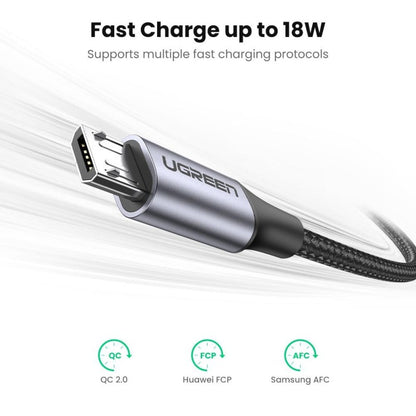 UGREEN US290 USB-A to Micro USB braided fast charging cable - view 8