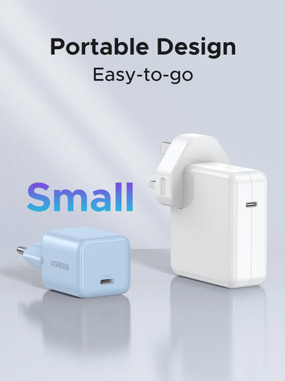UGREEN X512 20W GaN USB-C Wall Charger Light Blue - 55555