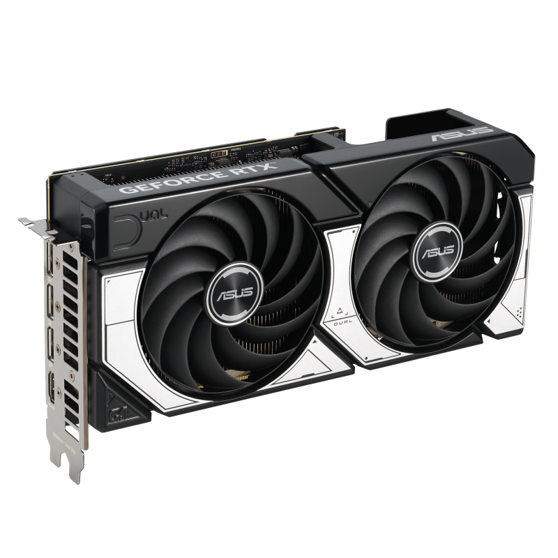 ASUS Dual GeForce RTX 5070 12GB GDDR7 OC Edition DUAL-RTX5070-O12G — front angled
