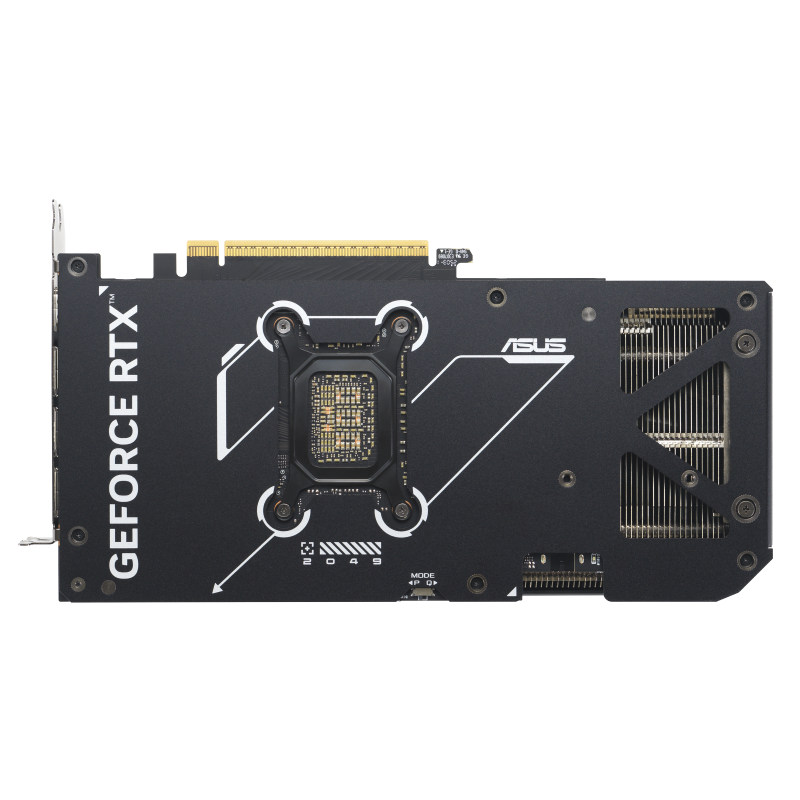 ASUS Dual GeForce RTX 5070 12GB GDDR7 OC Edition DUAL-RTX5070-O12G — backplate
