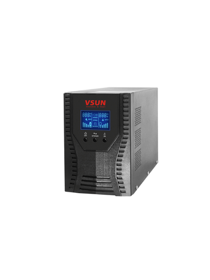 VSUN 1KVA Online UPS 800W front right angle view
