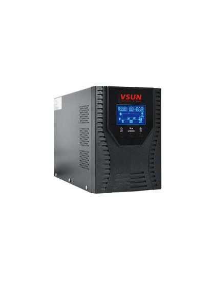 VSUN 1KVA Online UPS 800W front left angle view