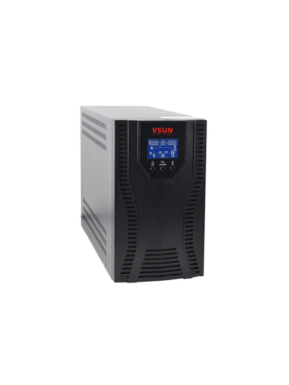 VSUN 2KVA Online UPS 1600W front left angle view