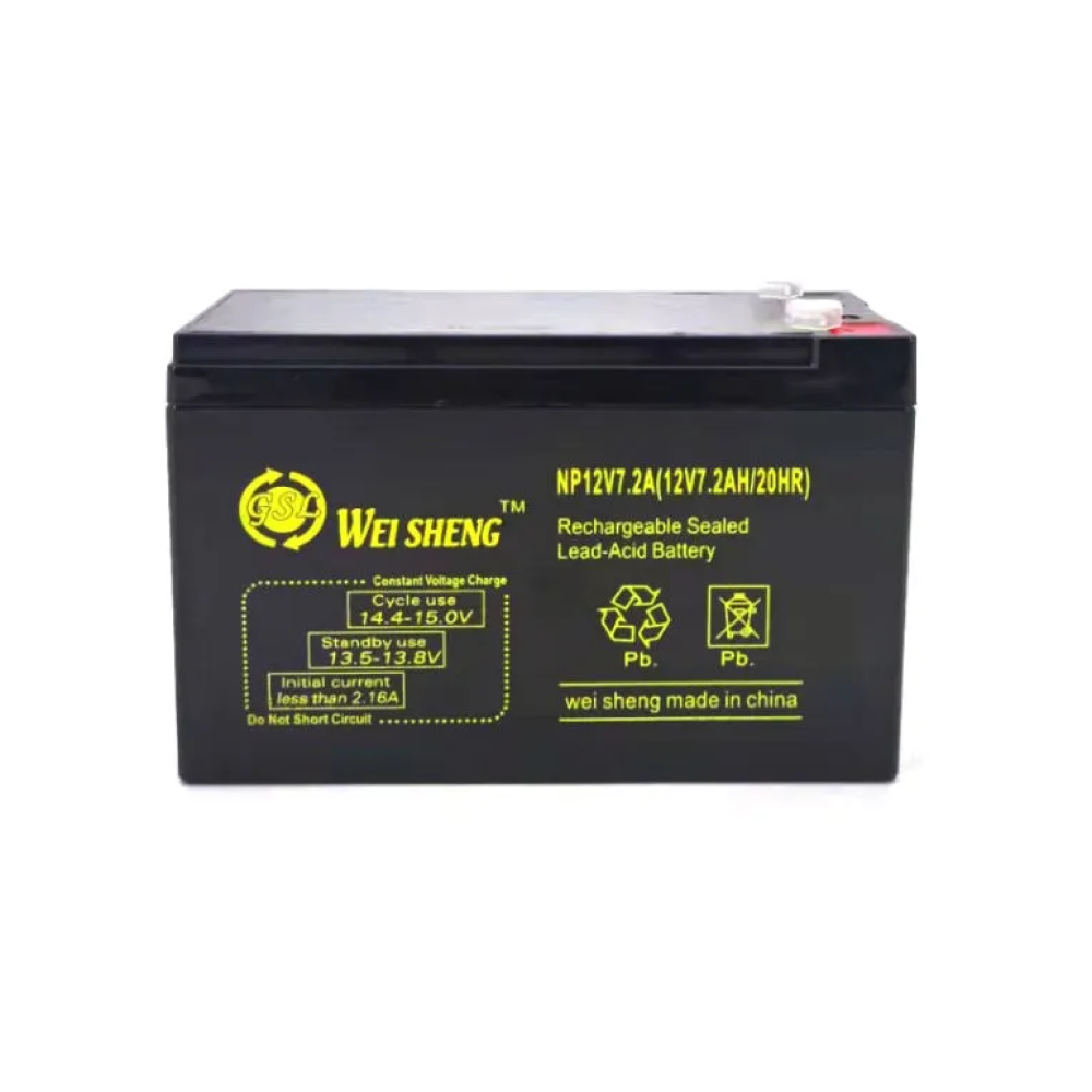 Wei Sheng 12V 7.2Ah sealed lead-acid UPS battery