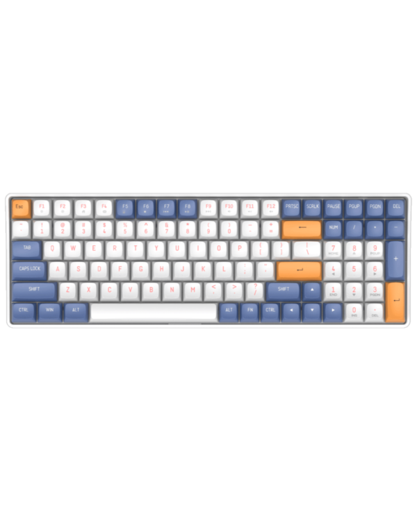 DarkFlash GD100 Mechanical Keyboard - Starry Blue, with RGB lighting, high-performance mechanical switches, and an ergonomic design.