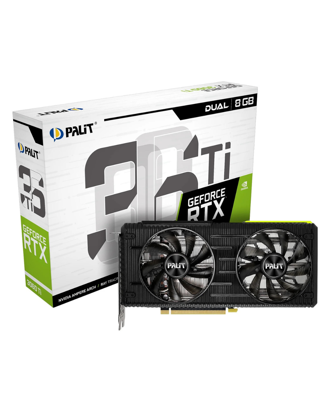 The Palit GeForce RTX 3060 Ti Dual 8GB GDDR6 offers powerful gaming performance with ray tracing and efficient cooling for a smooth gaming experience.
