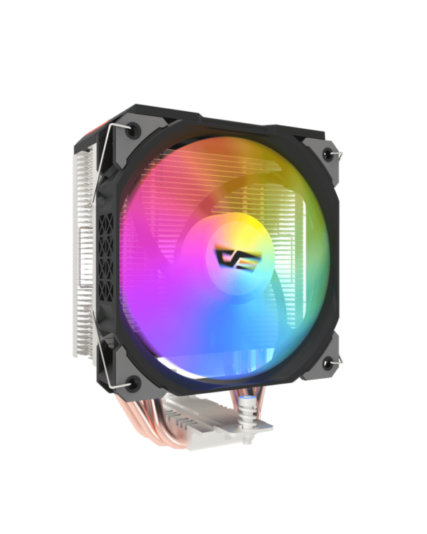DarkFlash U400 ARGB Air CPU Cooler – High-Performance Cooling with 120mm RGB Fan & 4 Heat Pipes for Intel & AMD CPUs.