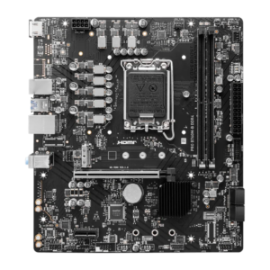 MSI PRO B760M-B DDR4 Motherboard with PCIe 4.0, M.2 NVMe Support, and Gigabit LAN for Intel 12th & 13th Gen CPUs.