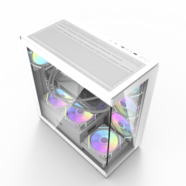 DarkFlash DS900 ATX PC Case White - Image 3