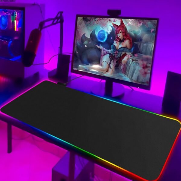 RGB XL Mousepad 900x400x4mm - Black - Image 6