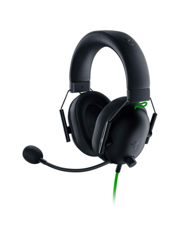 Razer BlackShark V2 X Gaming Headset showcasing its ergonomic design and premium features.