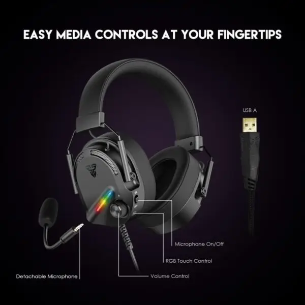 Fantech HG26 ALTO 7.1 Gaming Headset - Black - Image 4