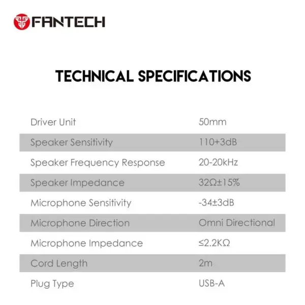 Fantech HG28 PORTAL 7.1 RGB Gaming Headset - Black - Image 7