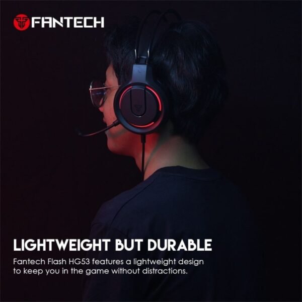 Fantech HQ53 FLASH Gaming Headset – Black - Image 2