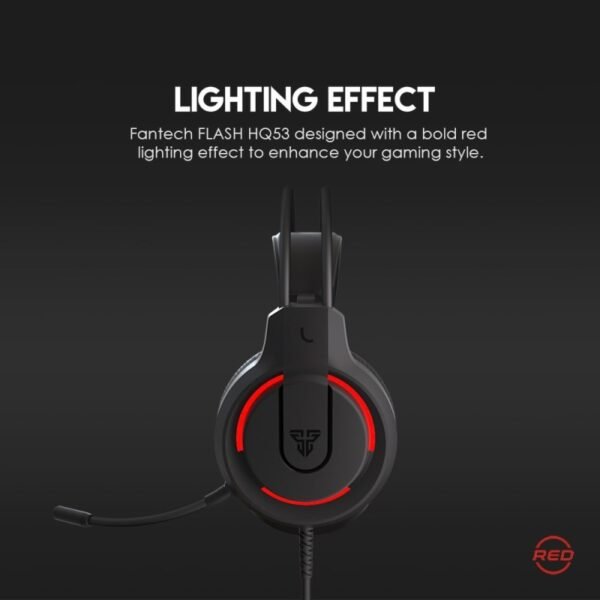 Fantech HQ53 FLASH Gaming Headset – Black - Image 4