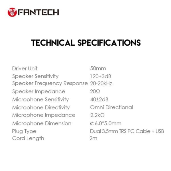 Fantech HQ53 FLASH Gaming Headset – Black - Image 6