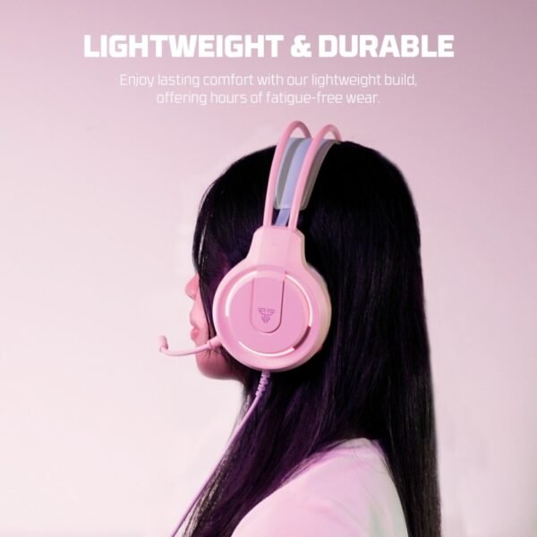Fantech HQ53 FLASH Gaming Headset – Pink - Image 2