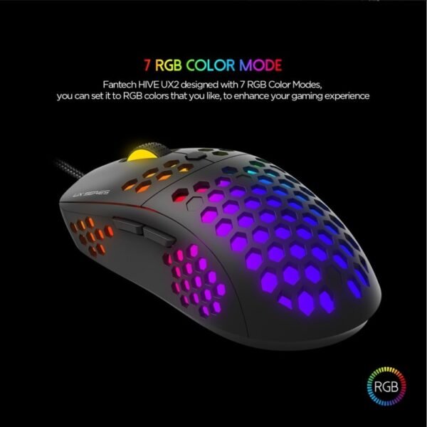 Fantech UX2 RAPTOR Gaming Mouse - PIX ART 12000DPI - Image 2