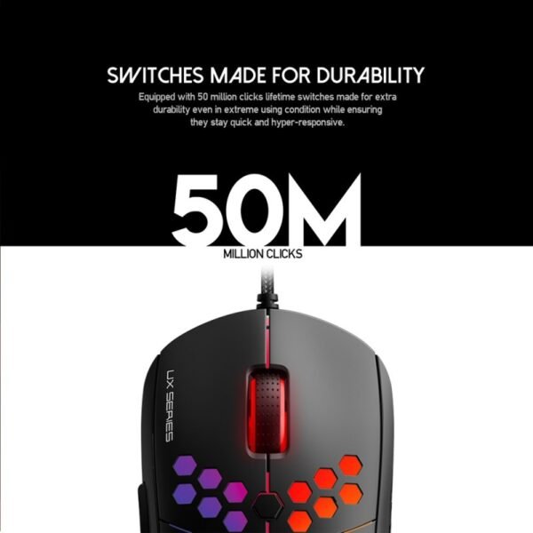 Fantech UX2 RAPTOR Gaming Mouse - PIX ART 12000DPI - Image 3