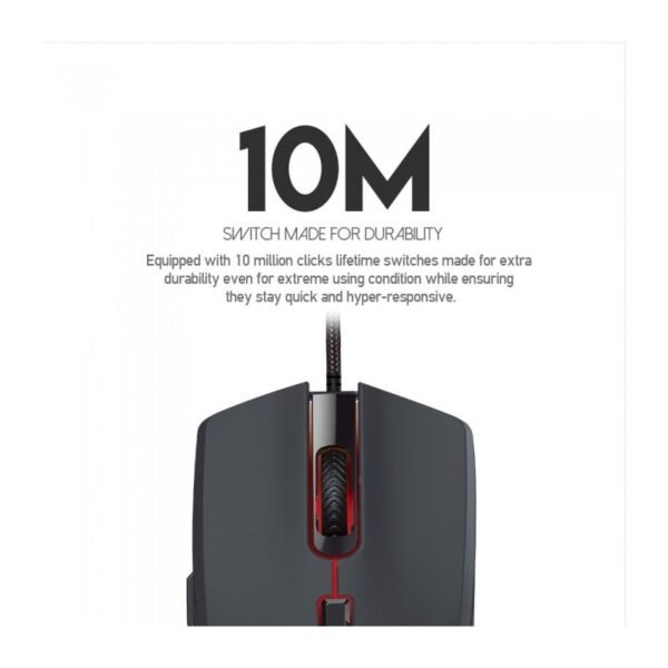Fantech VX7 CRYPTO Gaming Mouse – Black RGB 8000 DPI - Image 2