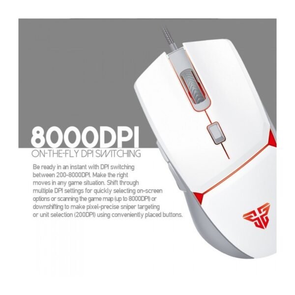 Fantech VX7 CRYPTO Gaming Mouse – Black RGB 8000 DPI - Image 4