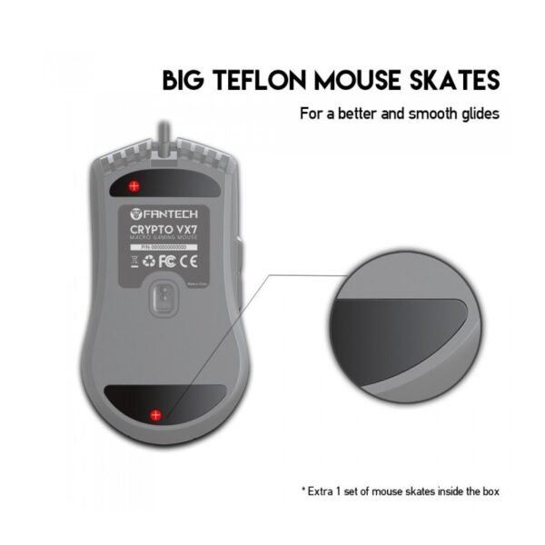 Fantech VX7 CRYPTO Gaming Mouse – Black RGB 8000 DPI - Image 7