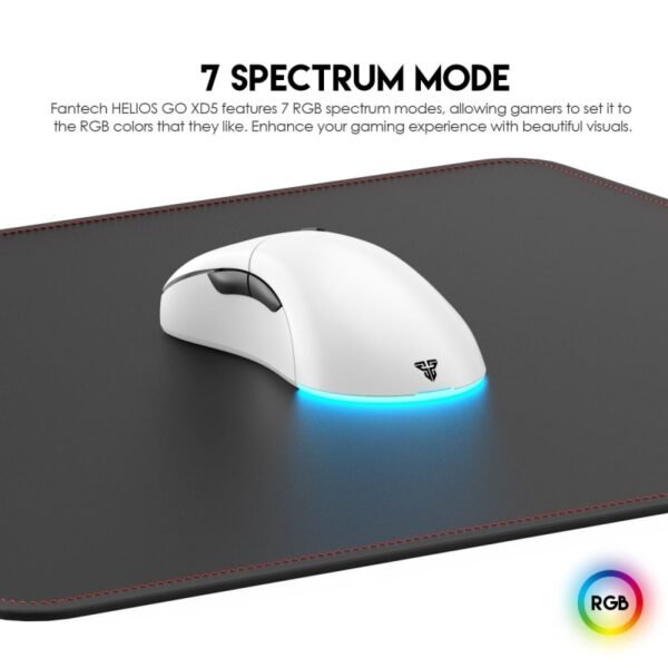 Fantech XD5 HELIOS GO Wireless Gaming Mouse – White - Image 6